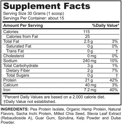 Vegan Protein Powder Vanilla